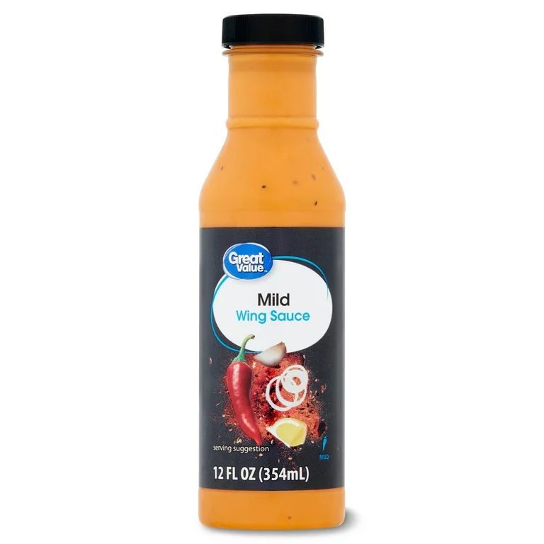 Great Value Mild Wing Sauce, 12 fl oz | Walmart (US)