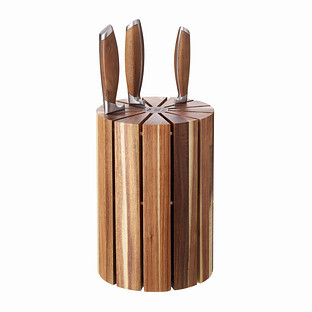 Schmidt Brothers Rotating Giotto Knife Block Acaica | The Container Store