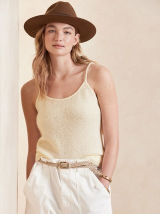 Allegra Brushed Cashmere Tank | Banana Republic (US)