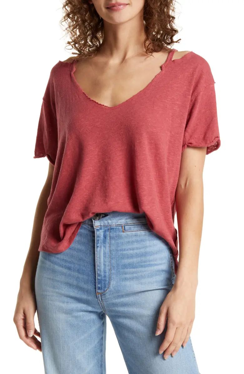 Women's Over U Linen Blend T-Shirt | Nordstrom