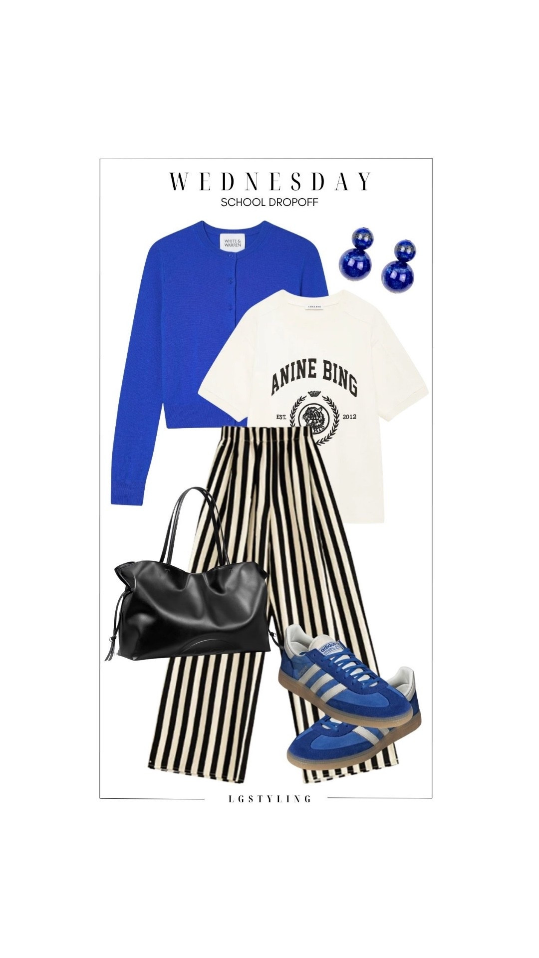 WEDNESDAY (School Drop-Off)

Cool, casual, and pulled together 💙 A graphic tee + striped trousers combo gets an elevated twist with a bold blue cardigan and sporty sneakers—because real life style should still feel chic.

#LTKCasual #MomStyle #EverydayStyle #SportyChic #LTKSpring #EffortlessOutfits #StreetStyle #LTKStyle #RealLifeStyle #ChicCasual

 

#LTKootd #LTKSeasonal #LTKgrwm