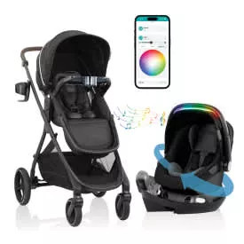 Evenflo Kids Shyft Intuiti Plus Travel System with Revolve Litemax NXT ICS and Sensory Soother | Belk