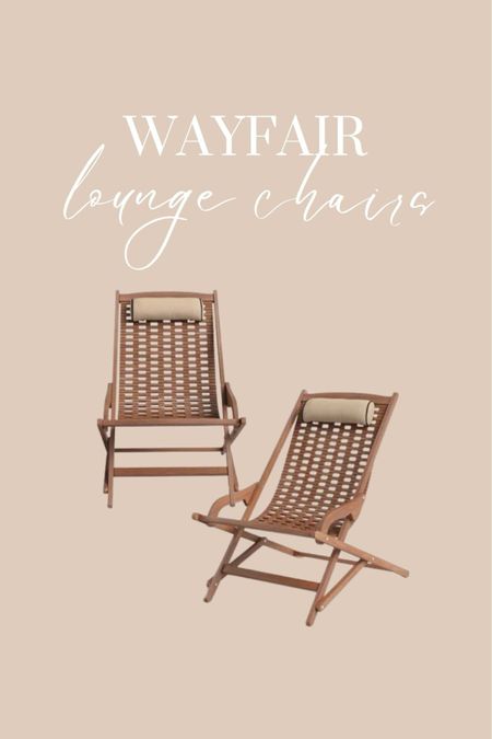 Cute outdoor lounge chairs from wayfair. @wayfair 

#LTKSeasonal #LTKhome