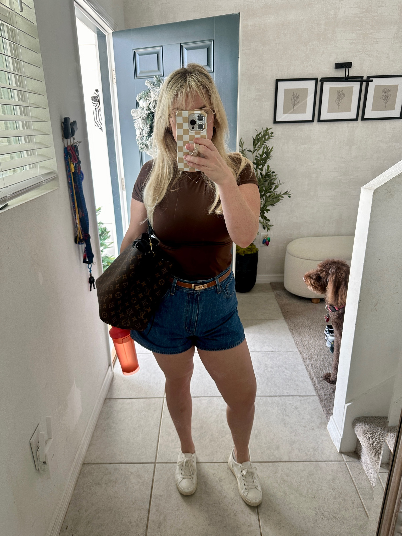 Florida fall outfit 🍂🍁 skims tee, gift guide, gifts for her, trendy items, winter 2024, days outfit Louis Vuitton bag dupes, designer bag dupes, Chanel, Gucci, Celine dupe, DHgate dupe, Amazon dupe #LTKCyberWeek 

#LTKMidsize #LTKGiftGuide