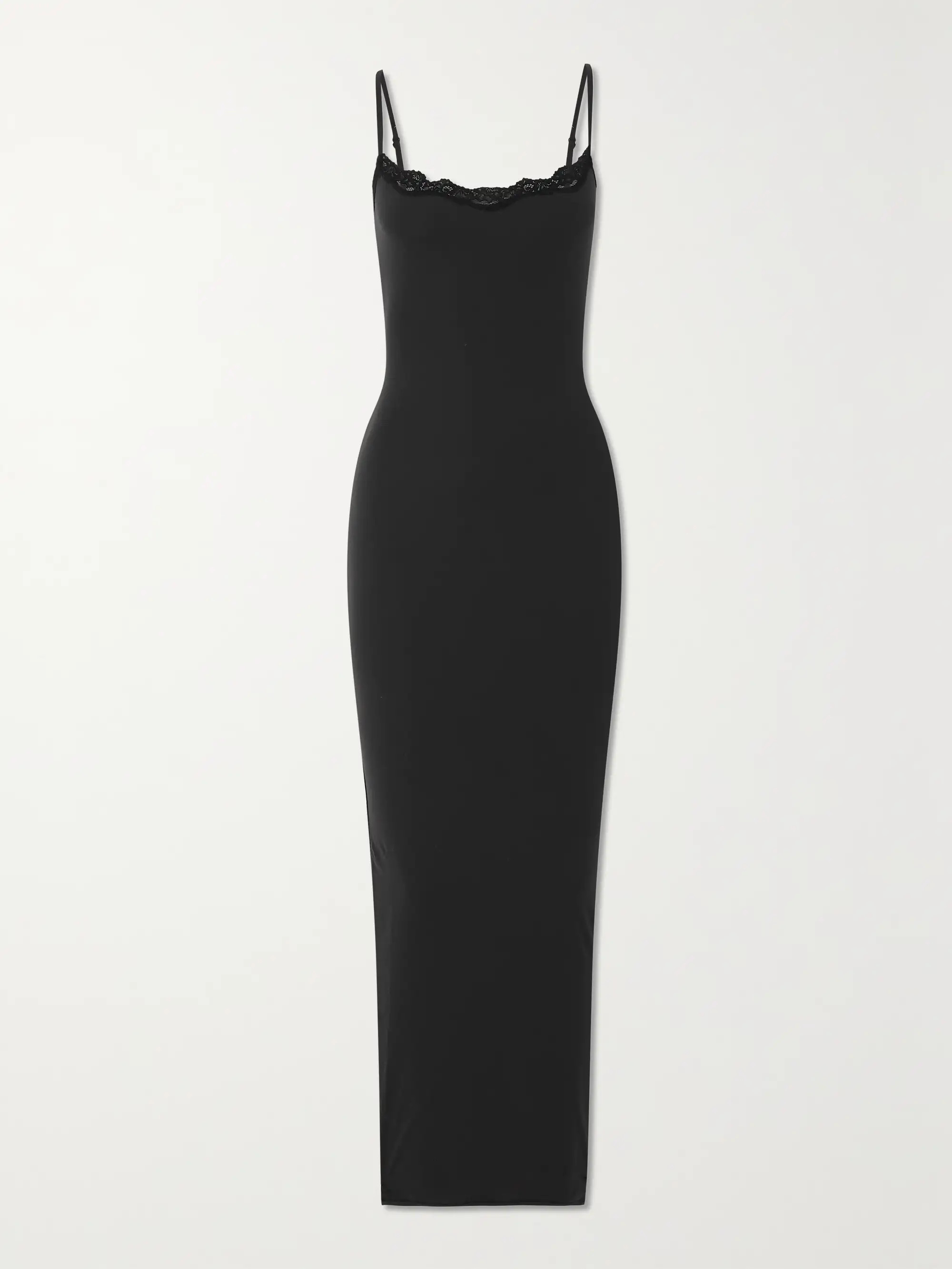 Fits Everybody lace-trimmed stretch maxi dress - Onyx | NET-A-PORTER (UK & EU)