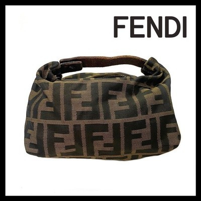 FENDI Zucca Accessory Pouch Brown Women Authentic From Japan | eBay US