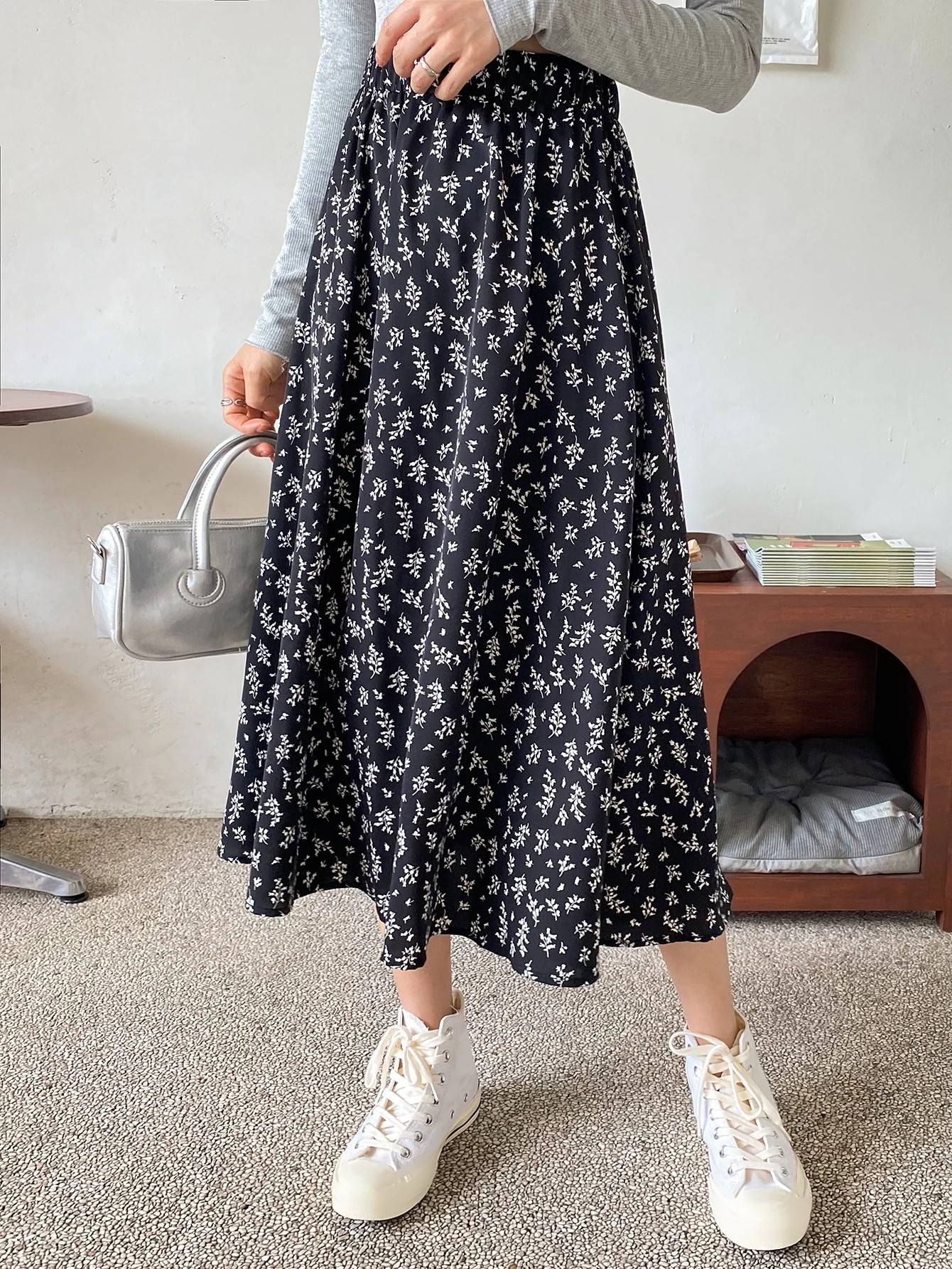 DAZY High Waist Ditsy Floral Skirt | SHEIN