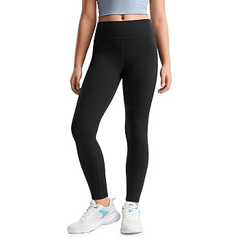 CRZ YOGA Girls Butterluxe Full Length Athletic Leggings - Kids High Waist Lounge Pants Active Dan... | Amazon (US)