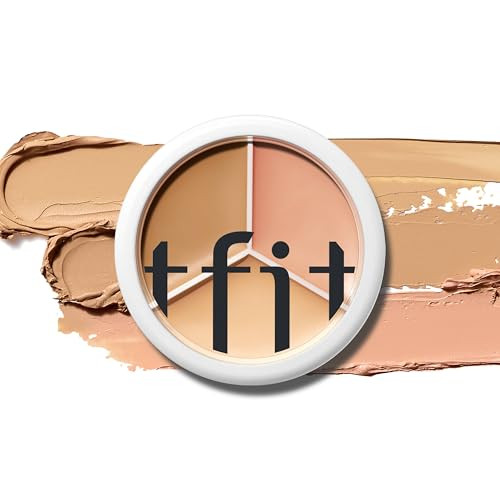 TFIT Multi-Use Pot Concealer - Triple Palette | High-Pigmented, Full Coverage & Crease-Proof | Korean Concealer for Dark Circles, Redness & Blemishes (02 Warm, 0.52 Oz) | Amazon (US)