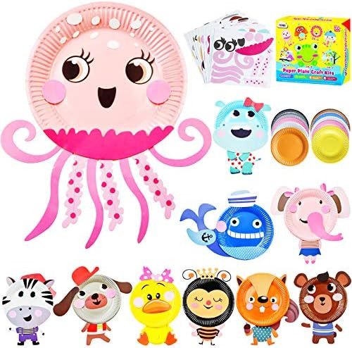 ZMLM Art Crafts Toys for Toddler: Paper Plate Art Kit for Girl Boy Birthday Gift Art Supply Project  | Amazon (US)