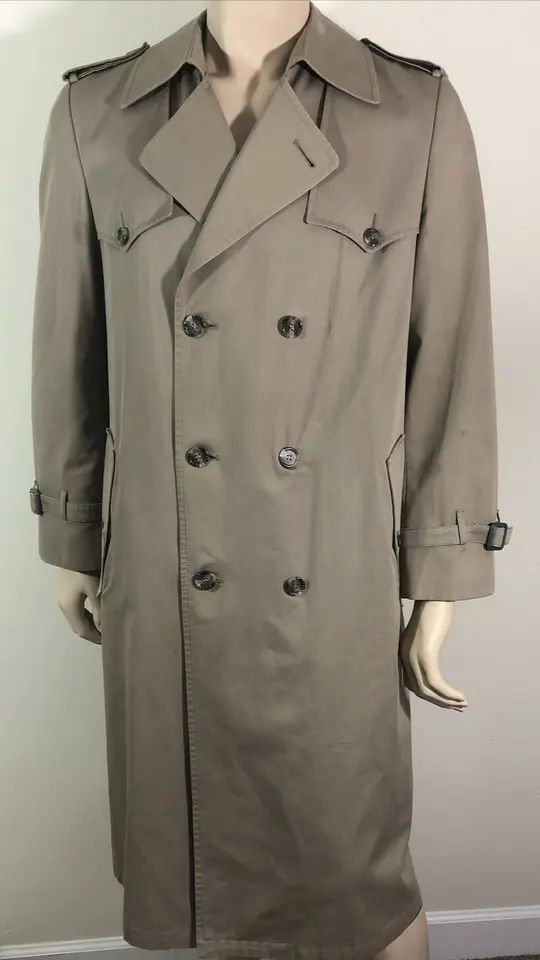VTG Christian Dior Men's Tan trench Coat 40L  | eBay | eBay US