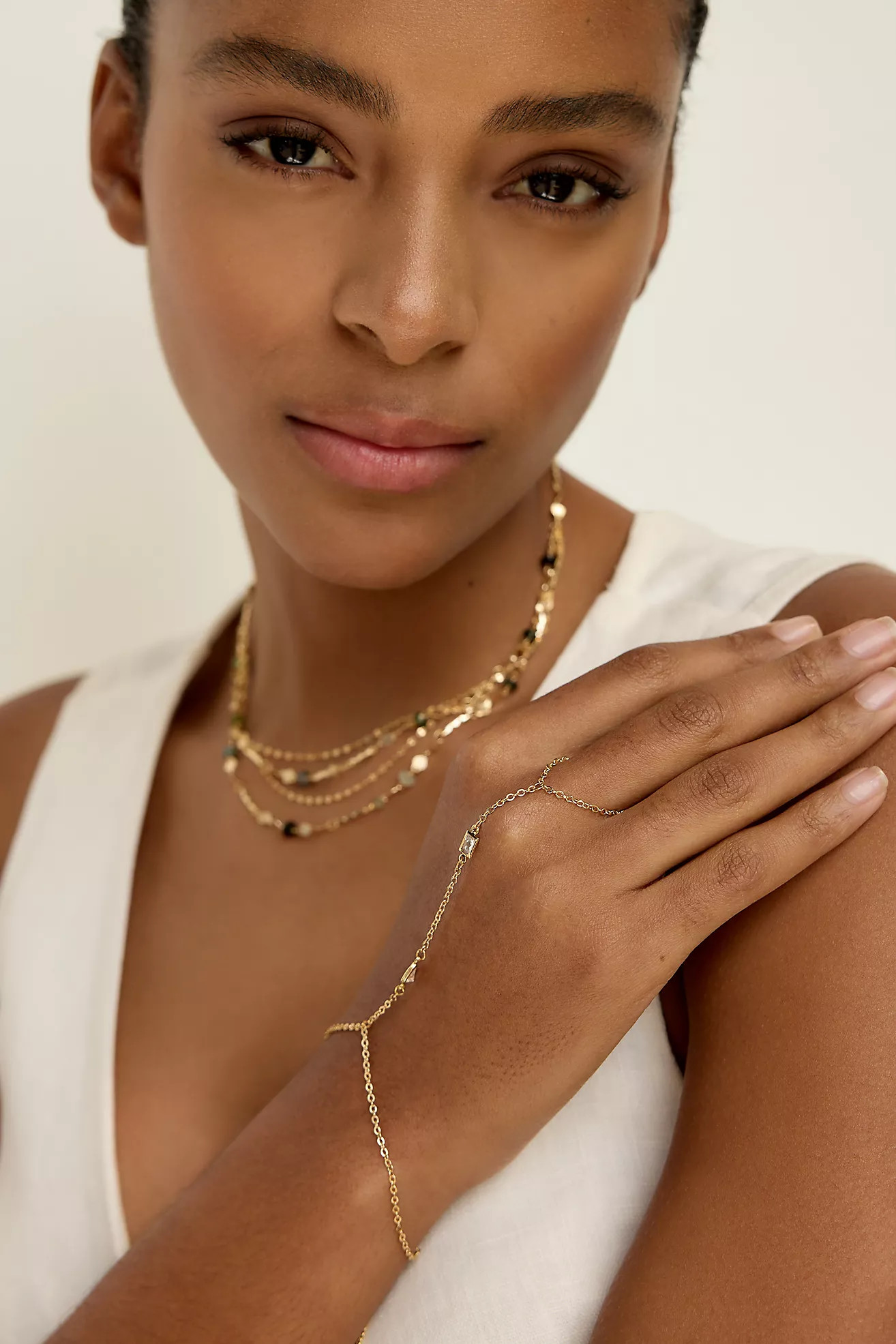 Crystal Hand Chain | Anthropologie (US)