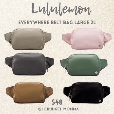 Everywhere Belt Bag Large 2L $48

#lululemon #bag #purse 

#LTKItBag #LTKStyleTip #LTKGiftGuide