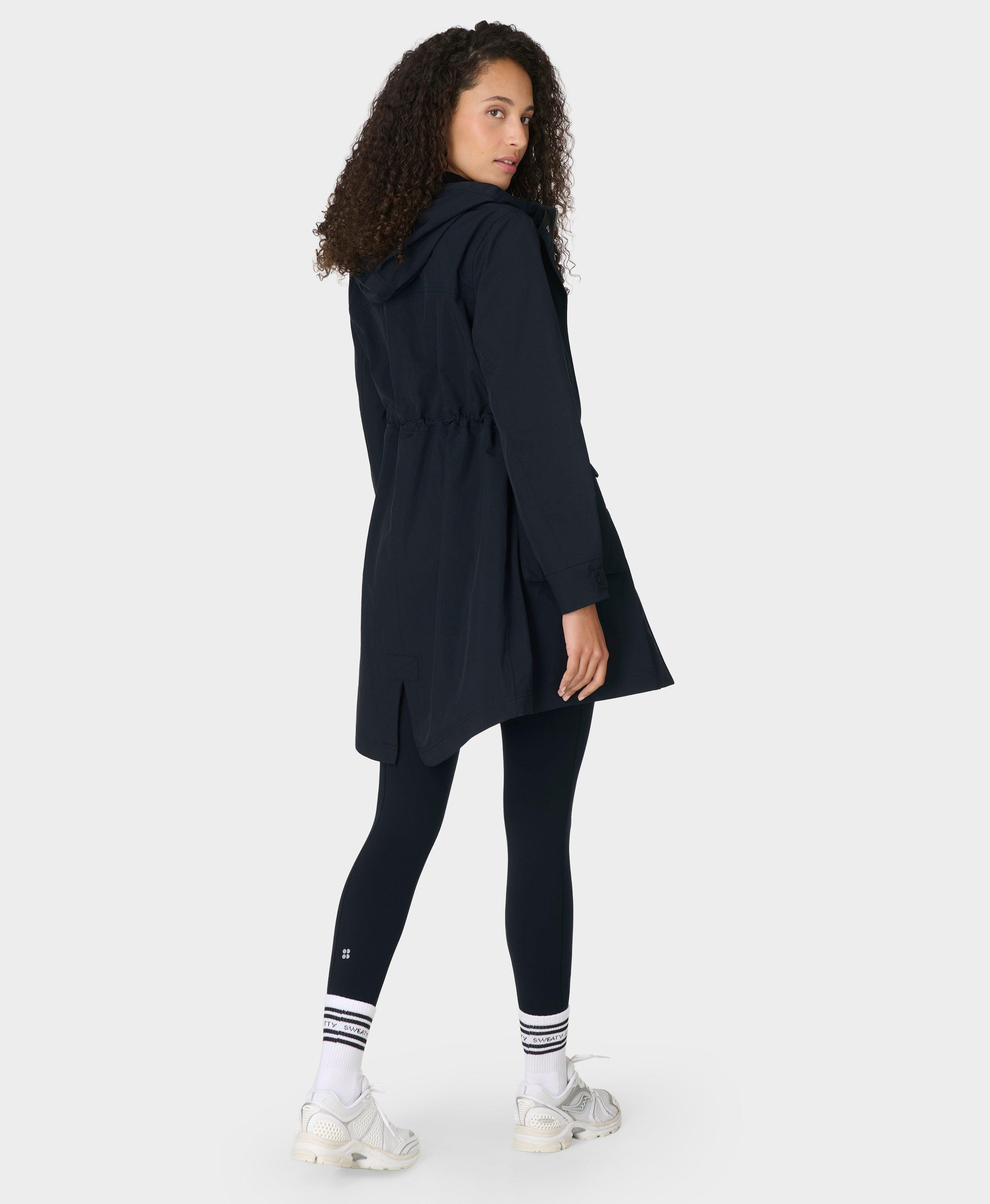 Stride Waterproof Parka - Black | Women's Jackets + Coats | Sweaty Betty | Sweaty Betty UK
