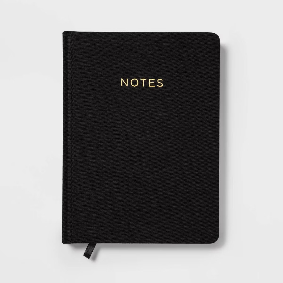 240 Sheet College Ruled Journal 7.75"x5.5" Black Linen - Threshold™ | Target