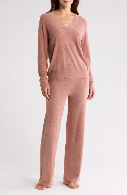 barefoot dreams CozyChic Ultra Lite® Pajamas in Terra at Nordstrom, Size X-Small | Nordstrom