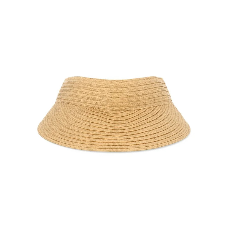 Time and Tru Women’s Flat Visor, Dark Natural, One Size Fits Most | Walmart (US)