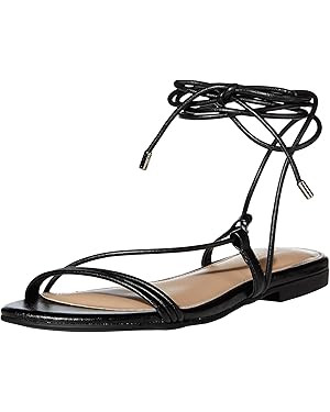 The Drop Women's Samantha Flat Strappy Lace-up Sandal | Amazon (US)