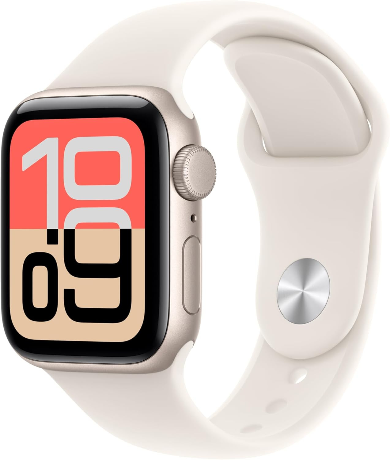 Apple Watch SE 3 [GPS 40mm] Smartwatch with Starlight Aluminum Case with Starlight Sport Band - S/M. Fitness and Sleep Trackers, Heart Rate Monitor, Always-On Display, Water Resistant | Amazon (US)