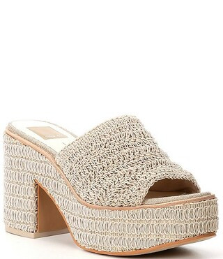 Dolce Vita Ladin Woven Platform Sandals | Dillard's | Dillard's