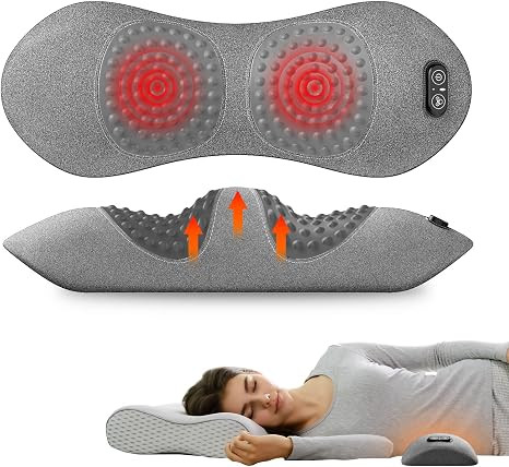 3-in-1 Electric Lumbar Support Pillow for Bed and Chair, Triple Fusion Back Massager with Heated,... | Amazon (US)