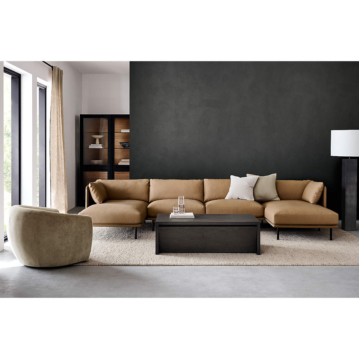 Valen Swivel Accent Chair + Reviews | Crate & Barrel | Crate & Barrel