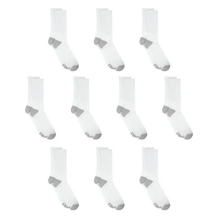 Hanes Men's Lightweight Comfort Super Value Crew Socks, 20-Pack, Sizes 6-12 | Walmart (US)