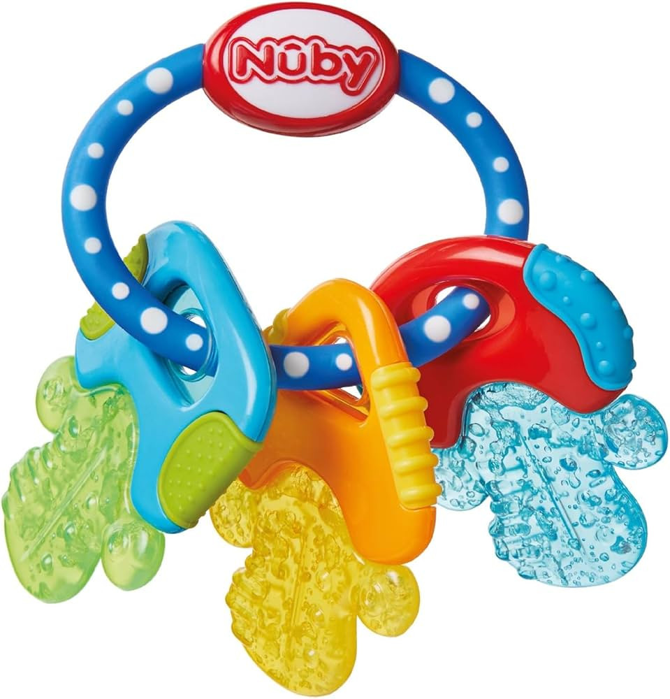 Nuby IcyBite™ Keys – Soothing Teether | Multiple Teething Surfaces | Refrigerator Safe | Suit... | Amazon (UK)