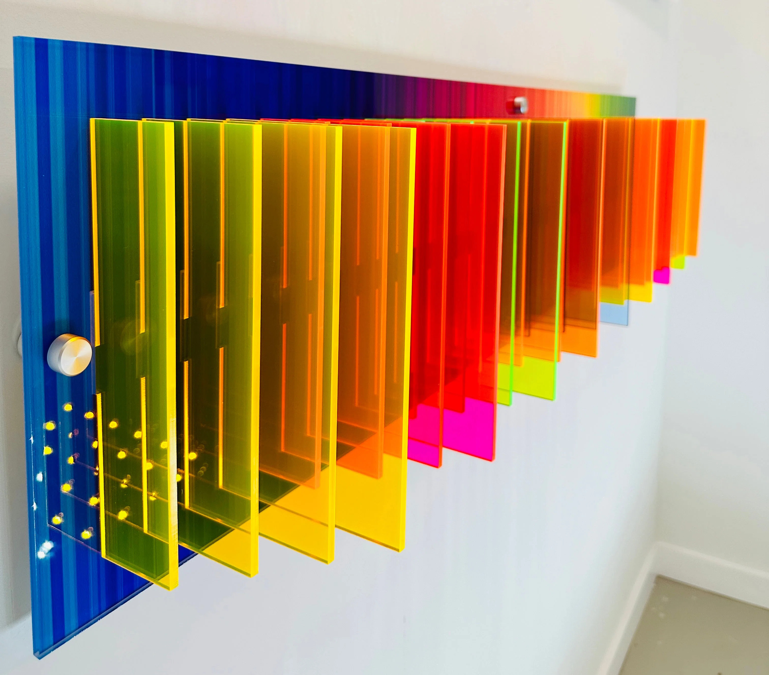 Transparent Rainbow Wall Art – Interactive 3D Modern Acrylic Wall Décor by uniQstiQ | Wayfair North America