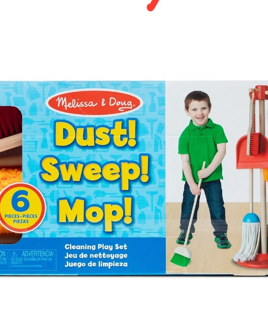 Melissa & Doug Dust! Sweep! Mop! 6-Pc Wood Pretend Play Preschool Cleaning Set - SALE $21

#LTKKids #LTKGiftGuide #LTKSaleAlert