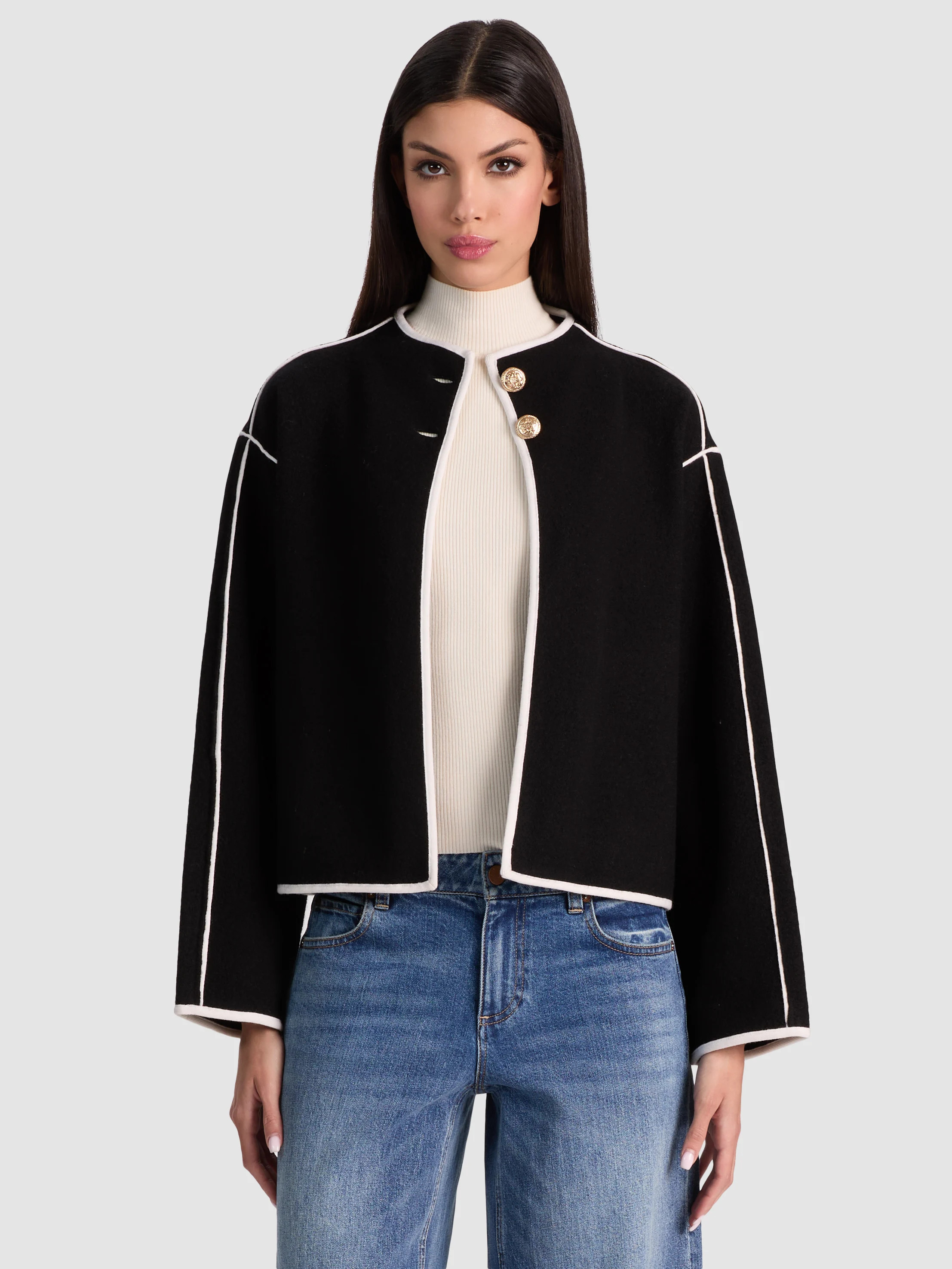 alice + olivia PEARSON SWEATER JACKET | Alice + Olivia