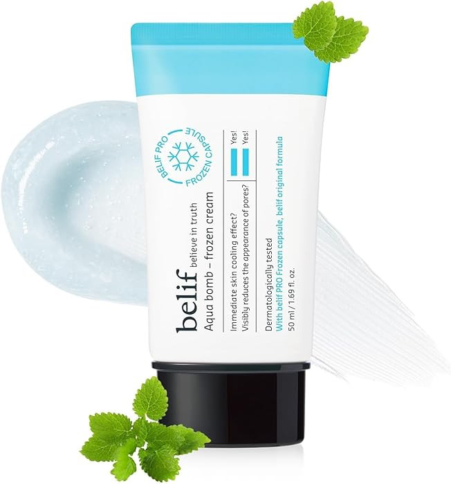 belif Aqua Bomb Frozen Gel Moisturizer \u2013 Soothe & Depuff with Copper Peptides, Niacinamide &... | Amazon (US)
