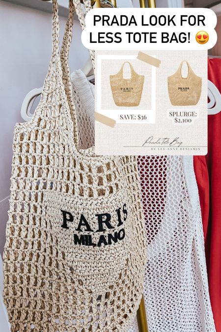 Prada look for less tote bag from Amazon! Perfect for spring #founditonamazon 

#LTKfindsunder50 #LTKstyletip #LTKSeasonal