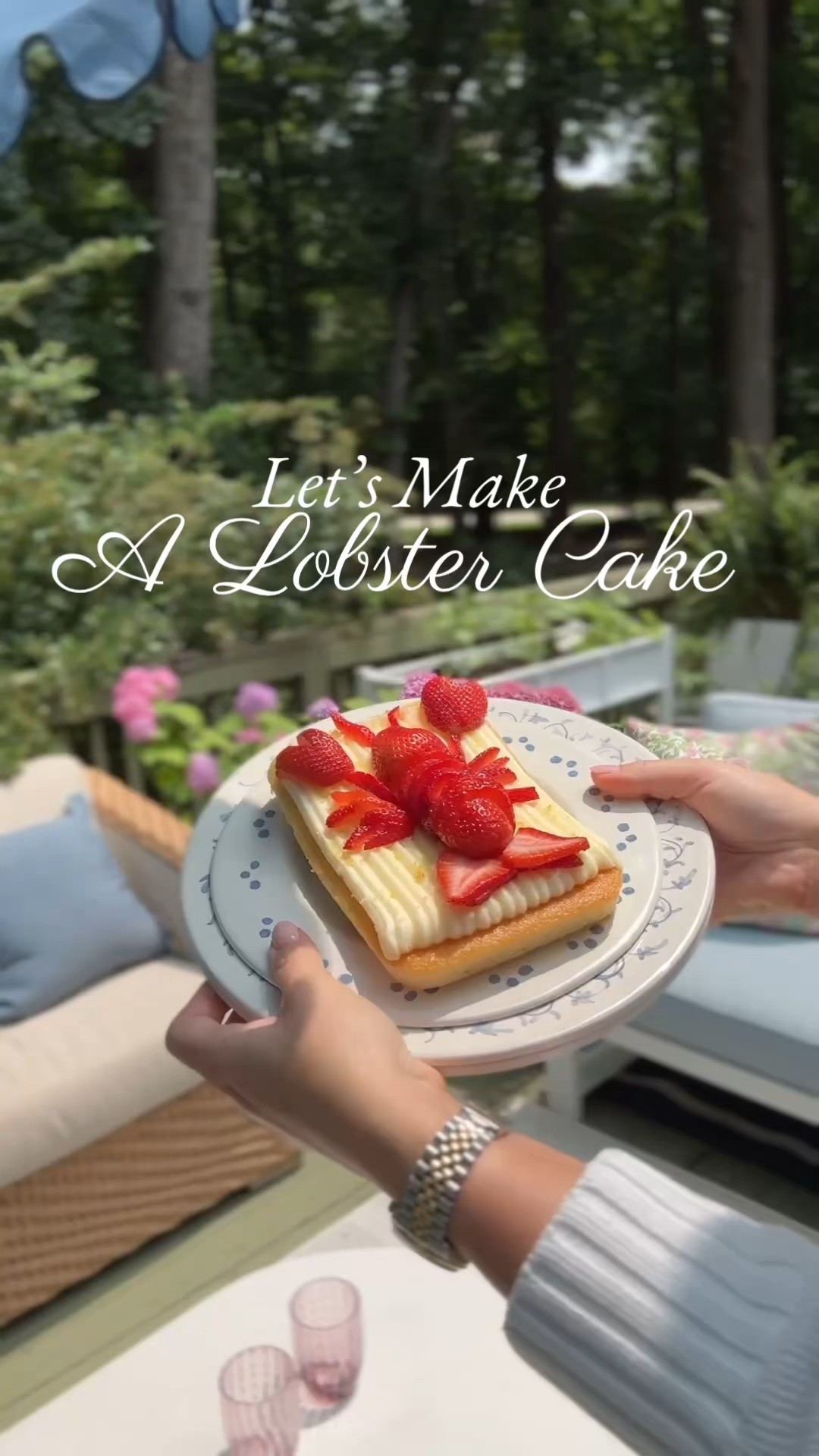 This summer’s sweetest seafood 🍓🦞

I made a lobster cake for our alfresco dinner and it might be my favorite easy dessert trick yet. Picked up a lemon mini sheet cake from Trader Joe’s, sliced up a carton of fresh strawberries, and shaped them into the cutest little crustacean. (Pro tip: stack two cakes if you want more drama.)

Big strawberries = head and claws
Medium slices = body + tail
Thin strips = antenna + arms

That’s it! The easiest DIY dessert centerpiece for summer entertaining. Let me know if you try it—or tag a friend who needs to see this one! ☀️🍰

#LTKSummerEdit #LTKHome #LTKFamily