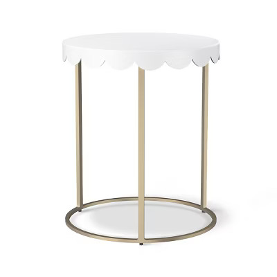 Scallop Kids Accent Table - Campanula White - Pillowfort™ | Target