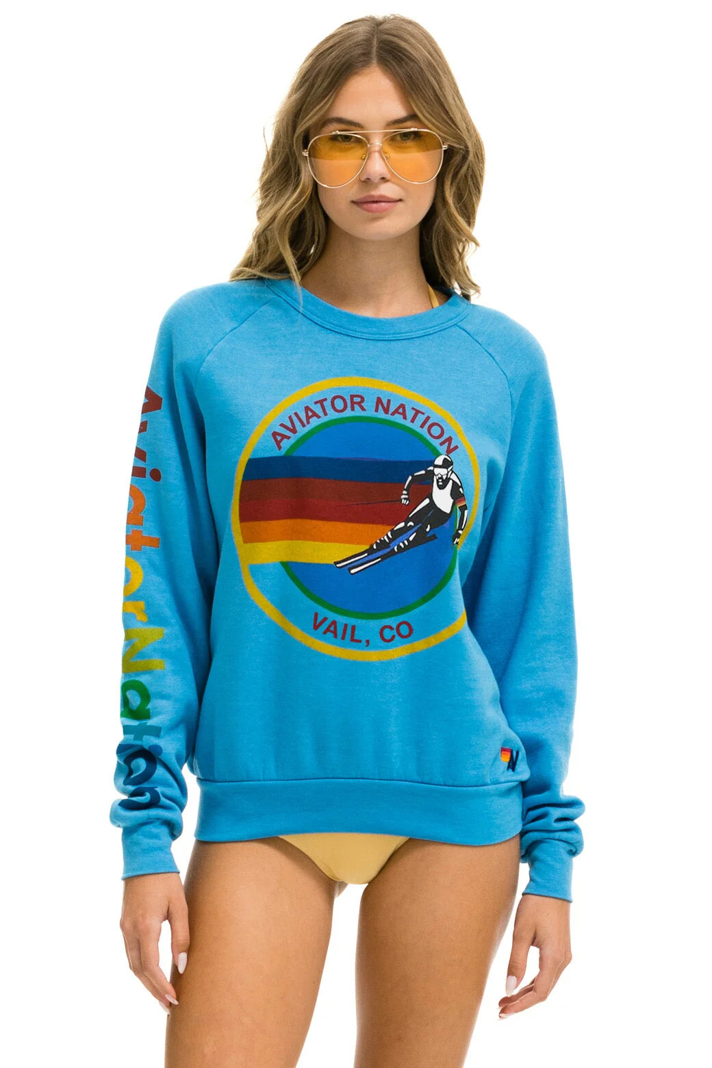 AVIATOR NATION VAIL SWEATSHIRT - OCEAN | Aviator Nation
