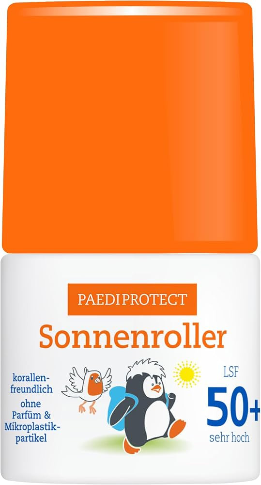 PAEDIPROTECT Sonnenroller LSF 50+ 50 ml, korallenfreundliche Sonnencreme f\u00fcr Baby, Kinder un... | Amazon (DE)