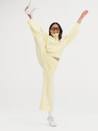 High-Waisted Bounce Fleece Wide-Leg Sweatpants for Girls | Old Navy (US)