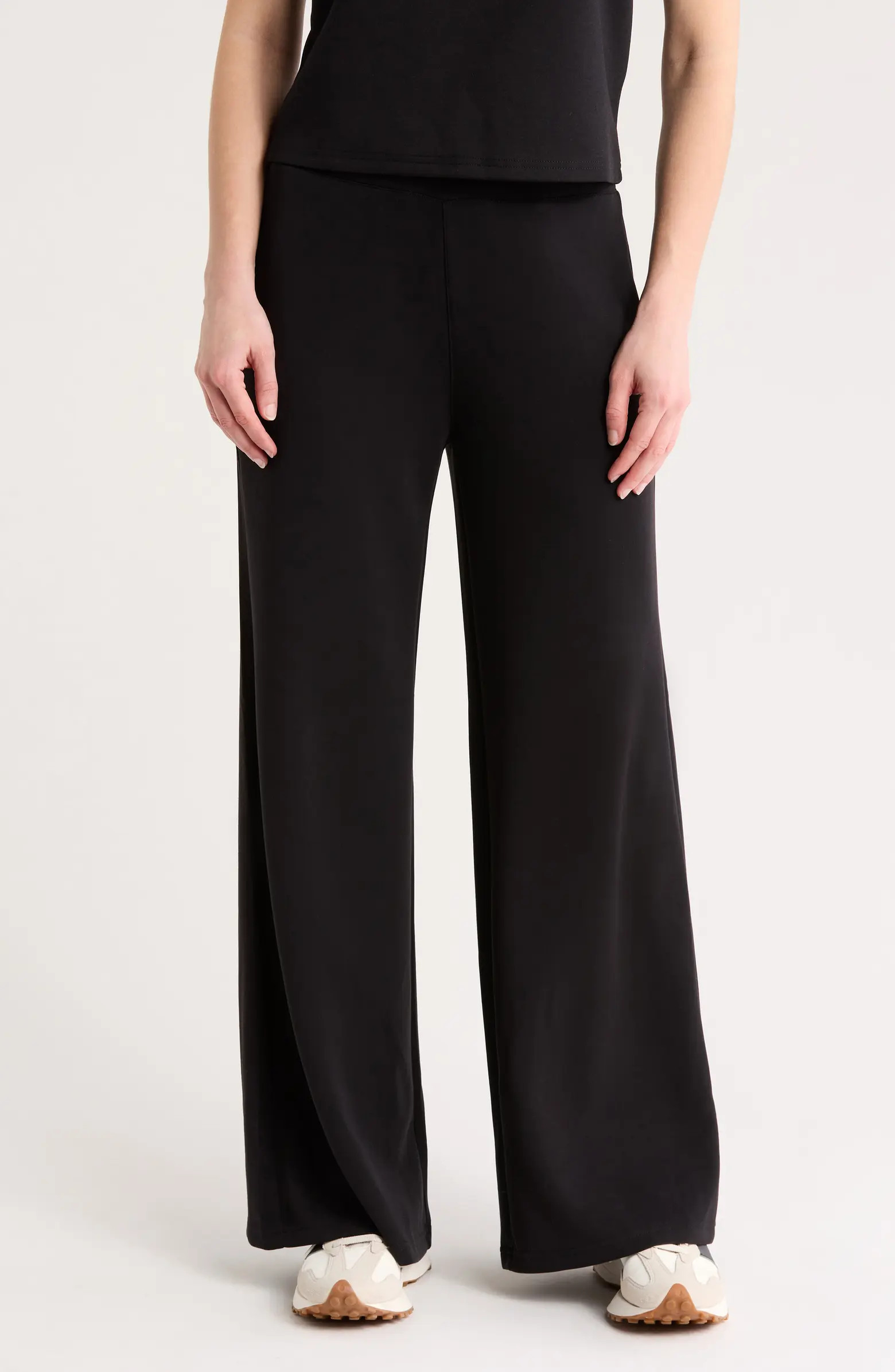 Sandwash Scuba Knit Wide Leg Pants | Nordstrom Rack