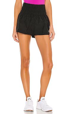 Free People X FP Movement Way Home Short in Black from Revolve.com | Revolve Clothing (Global)