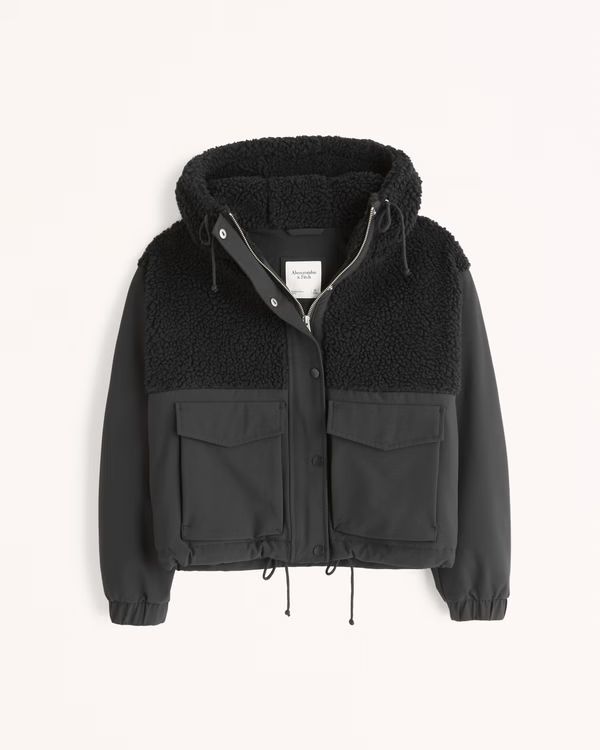 Women's Cropped Winterized Traveler Jacket | Women's Coats & Jackets | Abercrombie.com | Abercrombie & Fitch (US)