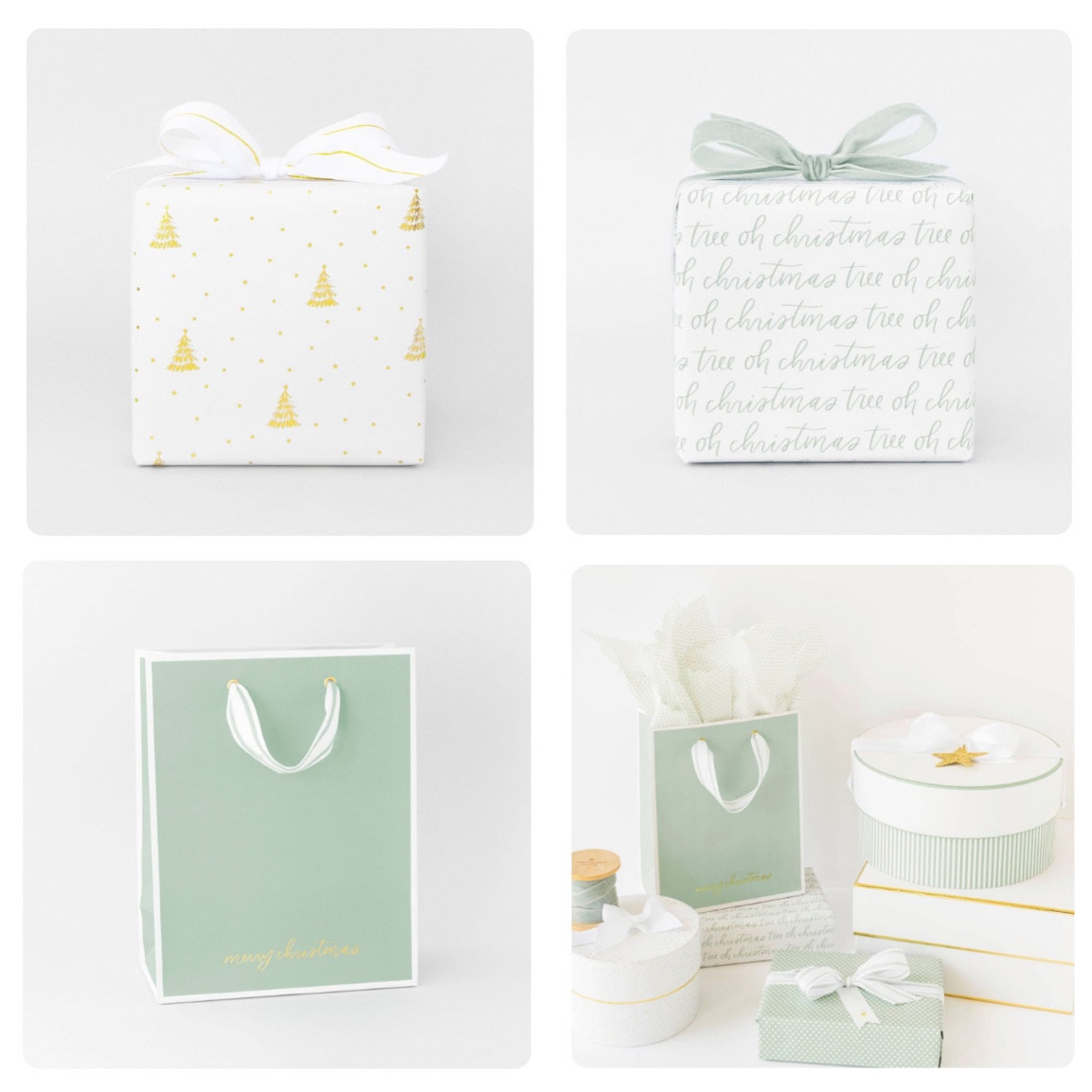 Prettiest gold white and green Christmas wrapping paper #christmas #christmaswrappingpaper #christmasgifts 

#LTKSeasonal #LTKhome #LTKHoliday