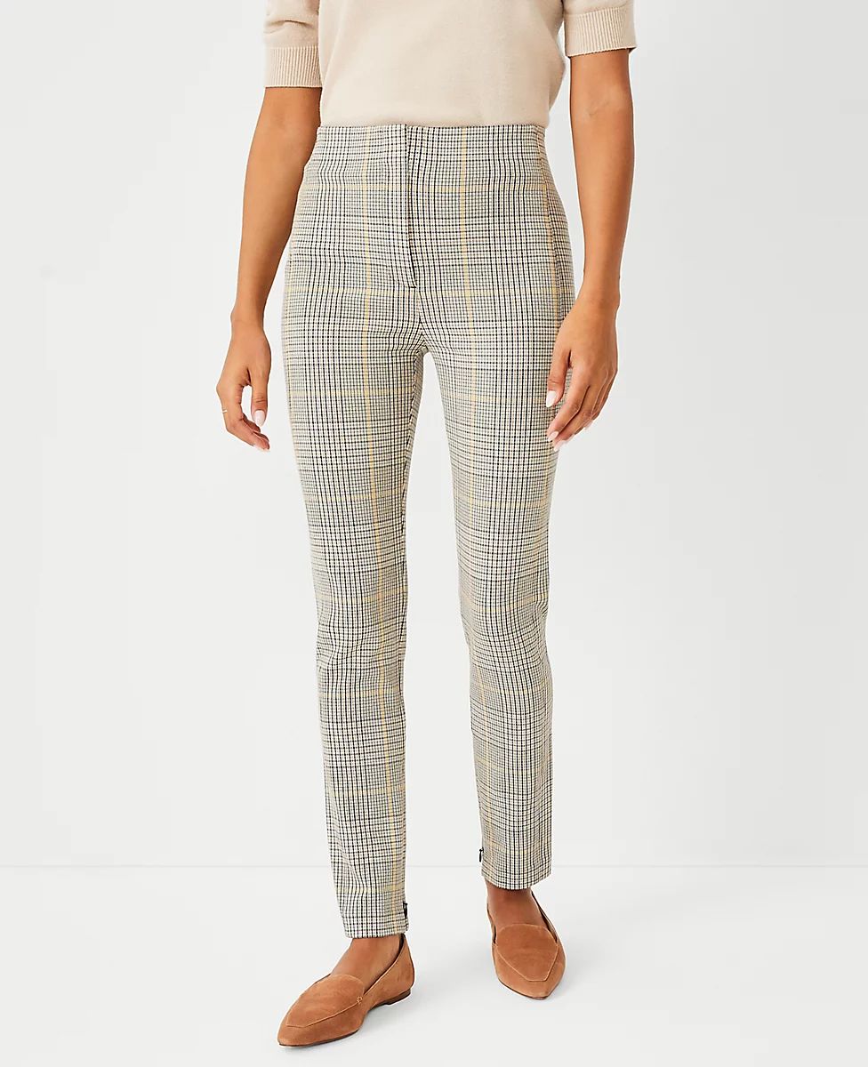 The High Waist Audrey Pant in Glen Check | Ann Taylor (US)