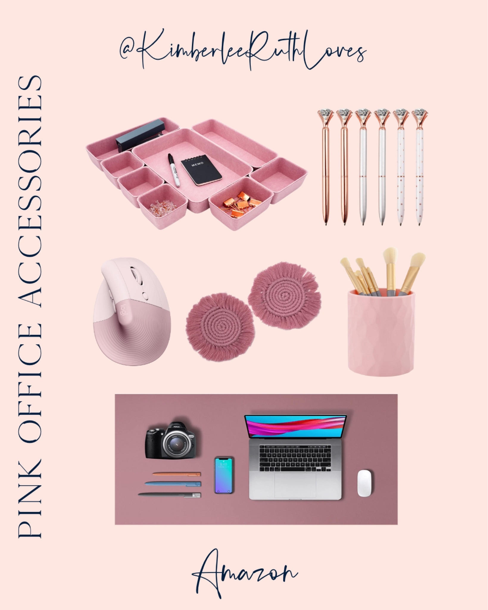 Get these cute pink office accessories from Amazon!

#homeoffice #workfromhomesetup #officeessentials #amazonfinds
