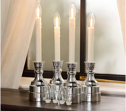 Make Your Selection: Bethlehem Lights (4) Premium Cordless Window Candles | QVC