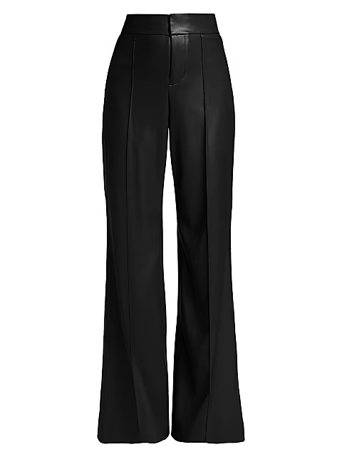 Alice + Olivia Dylan Wide-Leg Vegan Leather Pants | Saks Fifth Avenue
