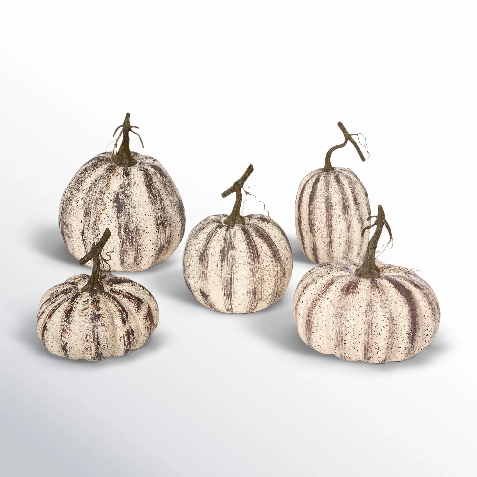 Park Hill Collection Farmhouse Pumpkins, Set Of 5 | Birch Lane | Birch Lane