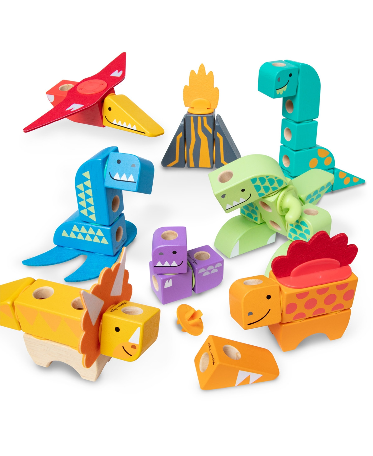 Melissa & Doug Dinosaur Blockables Play Set Toy | Macy's