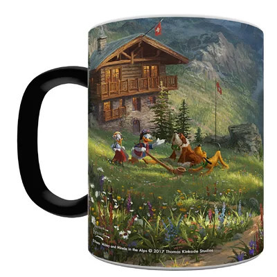 Disney Mickey and Minnie Swiss Alps Thomas Kinkade Heat Sensitive Morphing Mugs-Changing Drinkware | Wayfair North America
