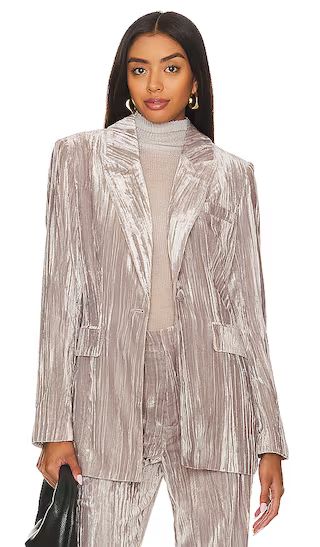 Imann Blazer in Silver | Revolve Clothing (Global)